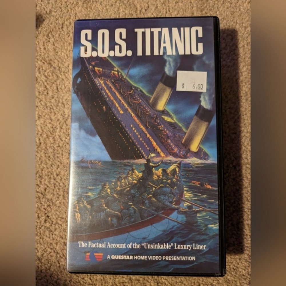 SOS Titanic VHS Tape Hard Shell